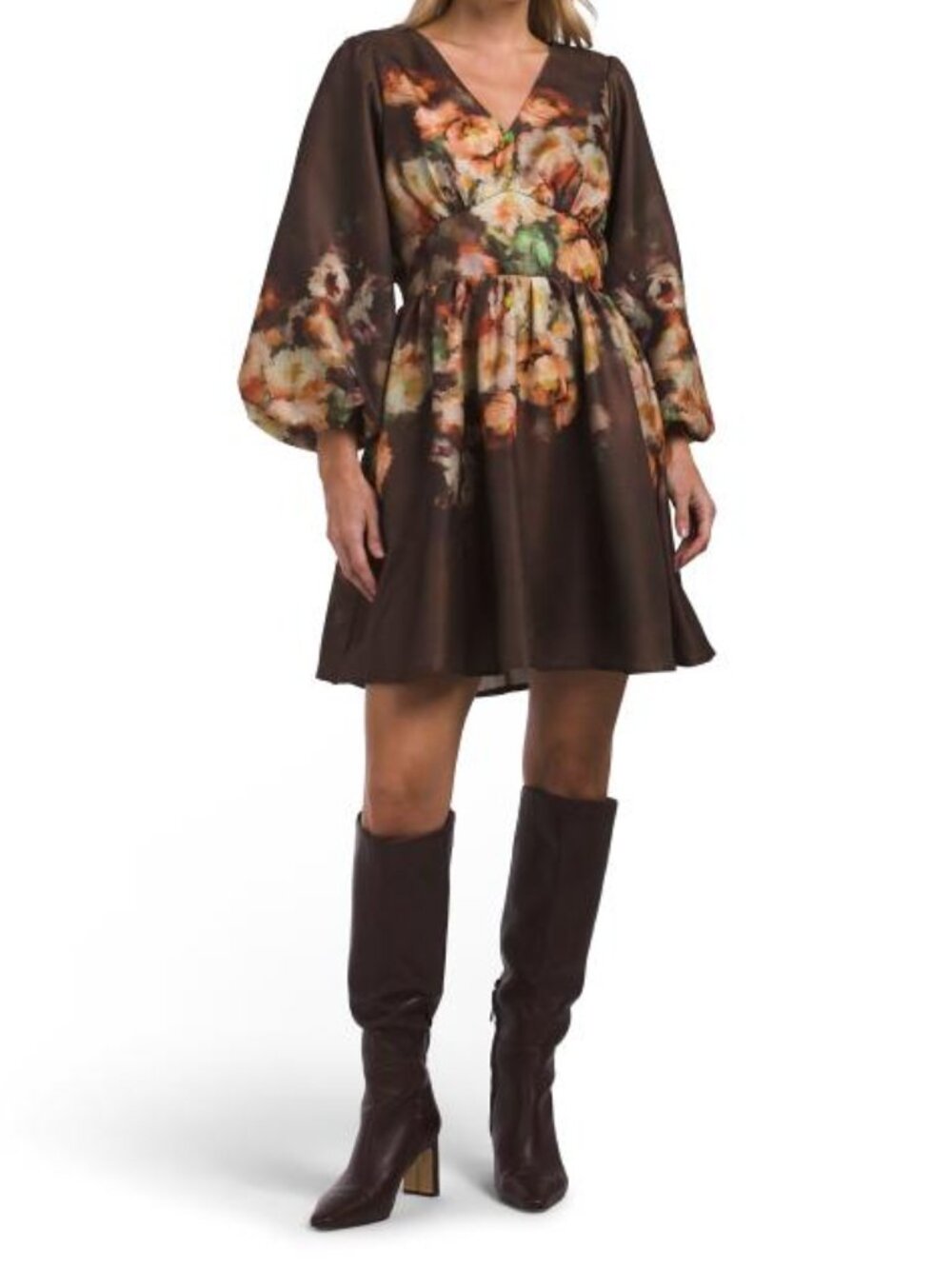 CIEBON Dea Floral Printed Mini Dress